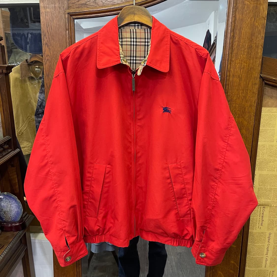 Vintage 버버리 리버시블 스윙자켓 상품이미지2