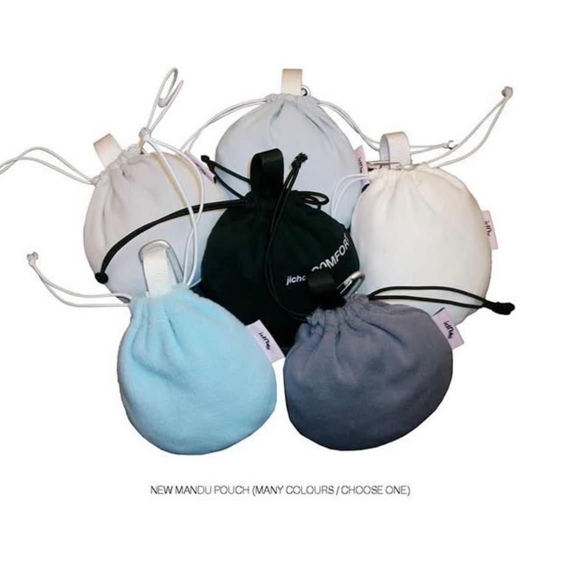 지초이 컴포트 증정용 카드 지갑 만두 파우치 핑크 상품이미지2