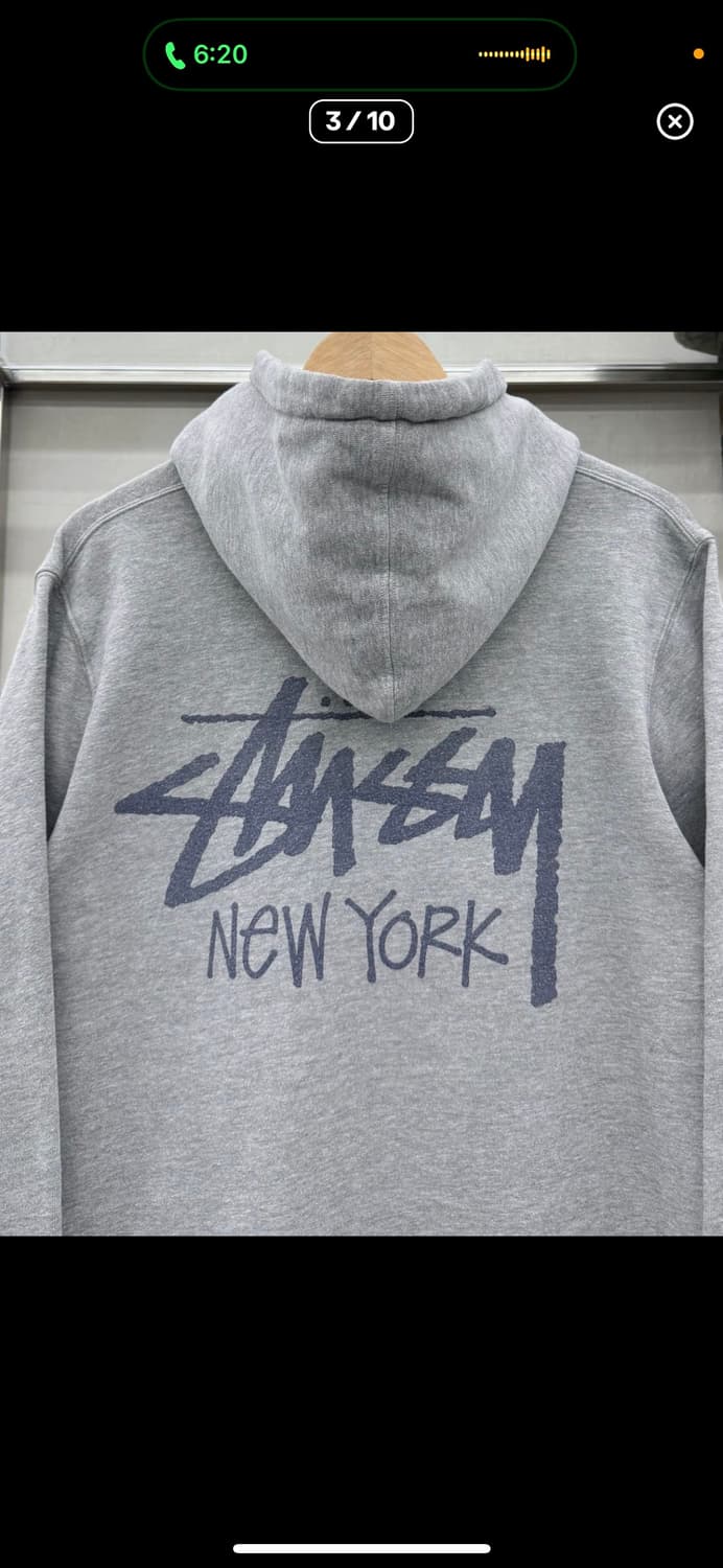 스투시 00s 뉴욕 빅로고 후드티 상품이미지1