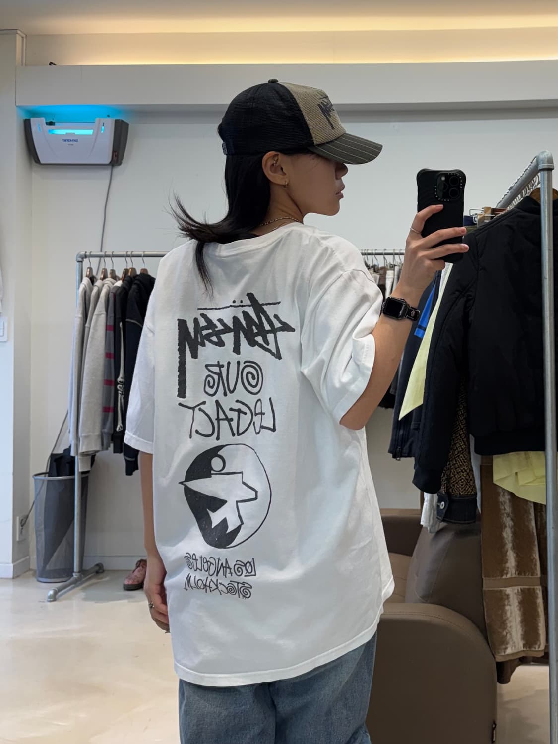 스투시x아워레가시 서프맨 피그먼트 다이드 반팔 상품이미지5