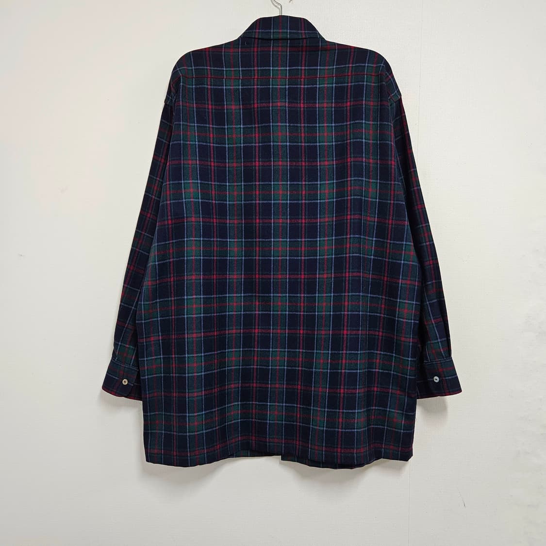 105 닥스 블랙와치 울 체크셔츠 (소매수선) 상품이미지3