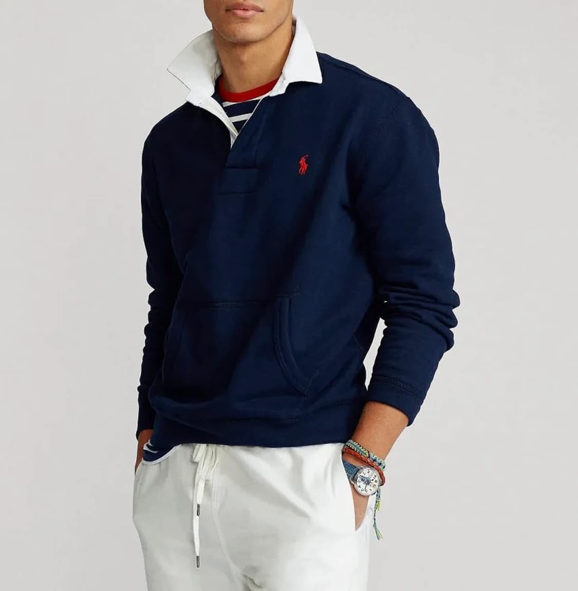 폴로 랄프로렌 캥거루 포켓 럭비 크루넥 M 상품이미지1