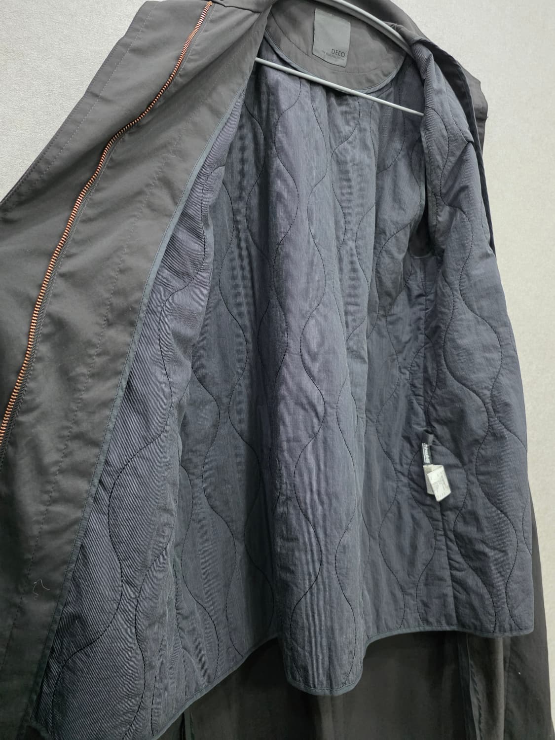 데코(DECO) 롱 코트 , 내부 퀼팅 안감 O 상품이미지3