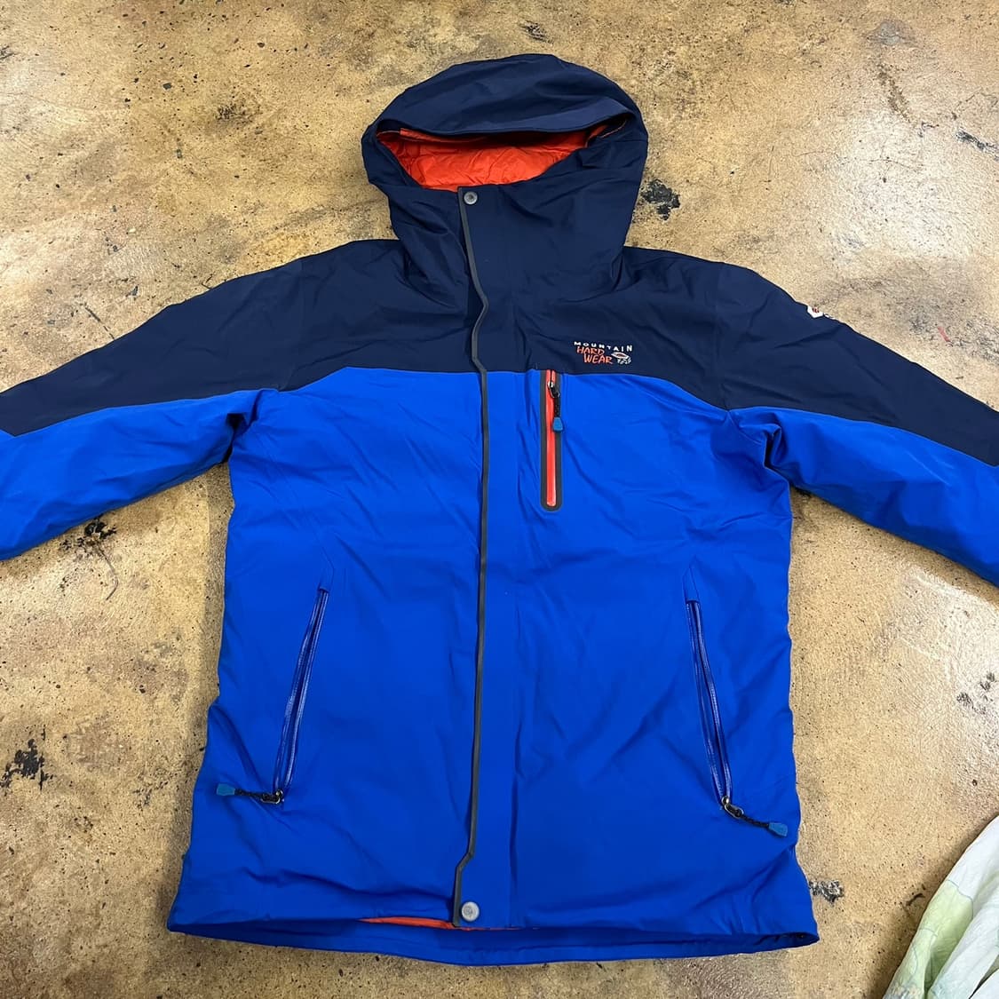 [정품/M] 마운틴하드웨어 블루 네이비 바람막이 자켓 b14 상품이미지3