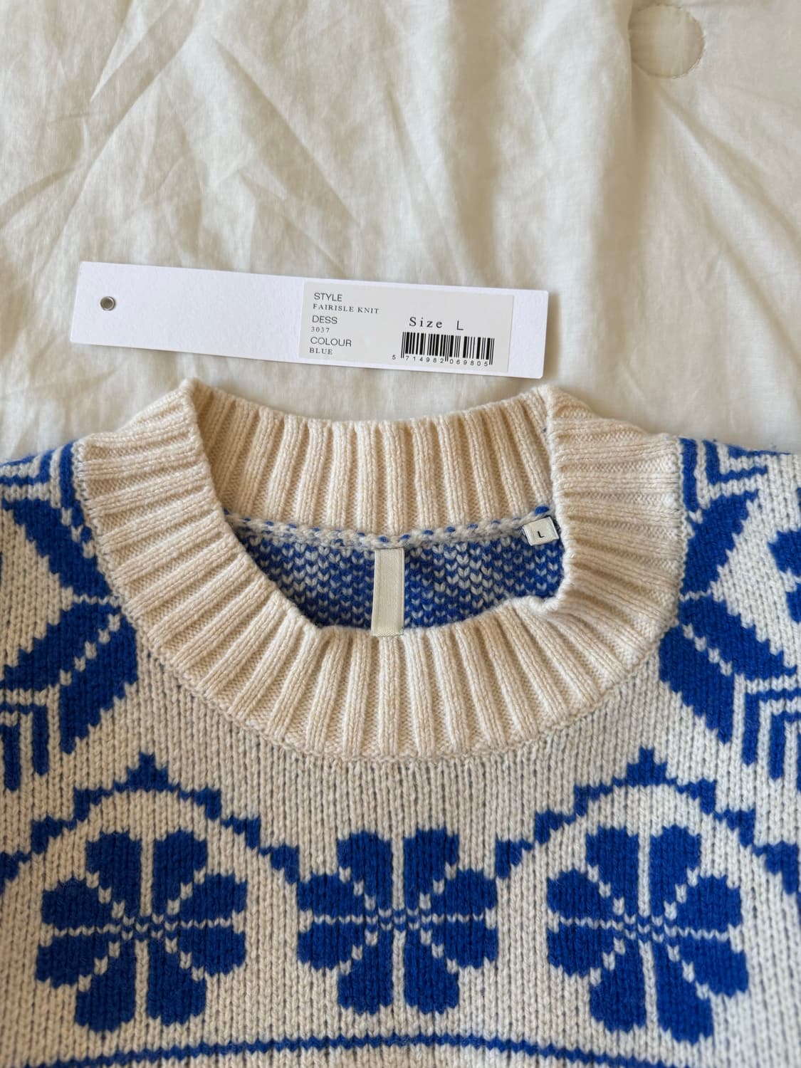 선플라워 페어아일 니트 L 상품이미지4