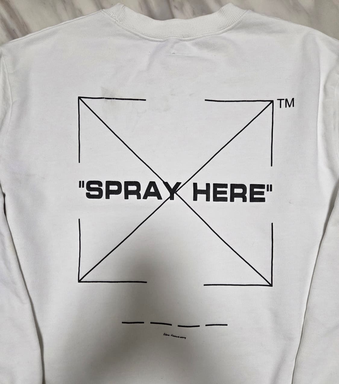 오프화이트 프린트 맨투맨 상품이미지8