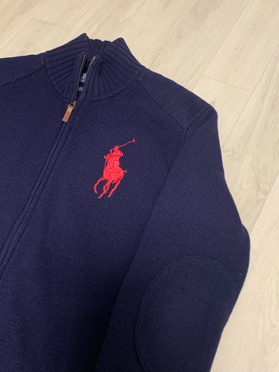 폴로 랄프로렌 빅포니 램스울 니트집업 상품이미지2