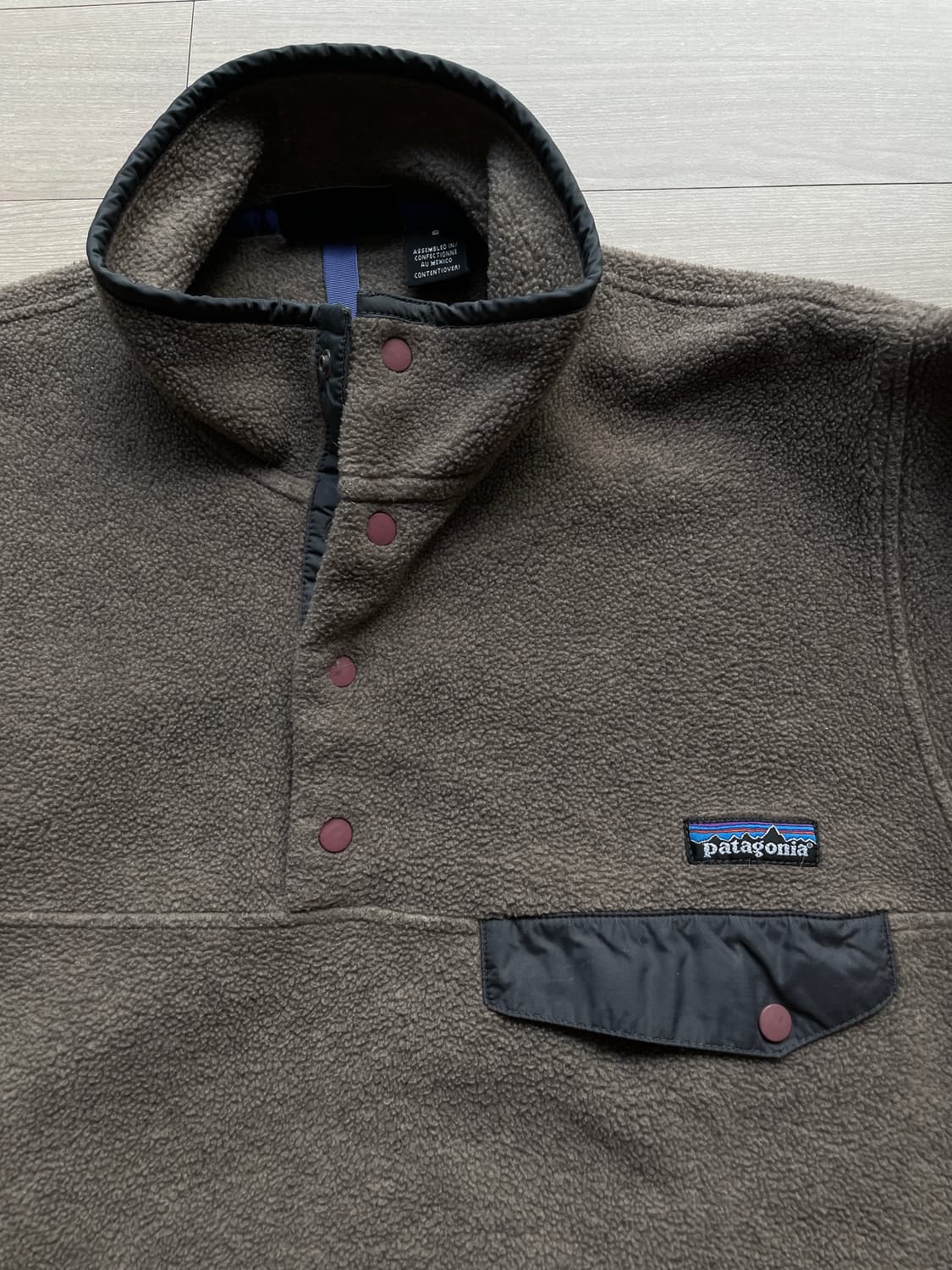 90s 파타고니아 신칠라 라이트 브라운 핑크 상품이미지4