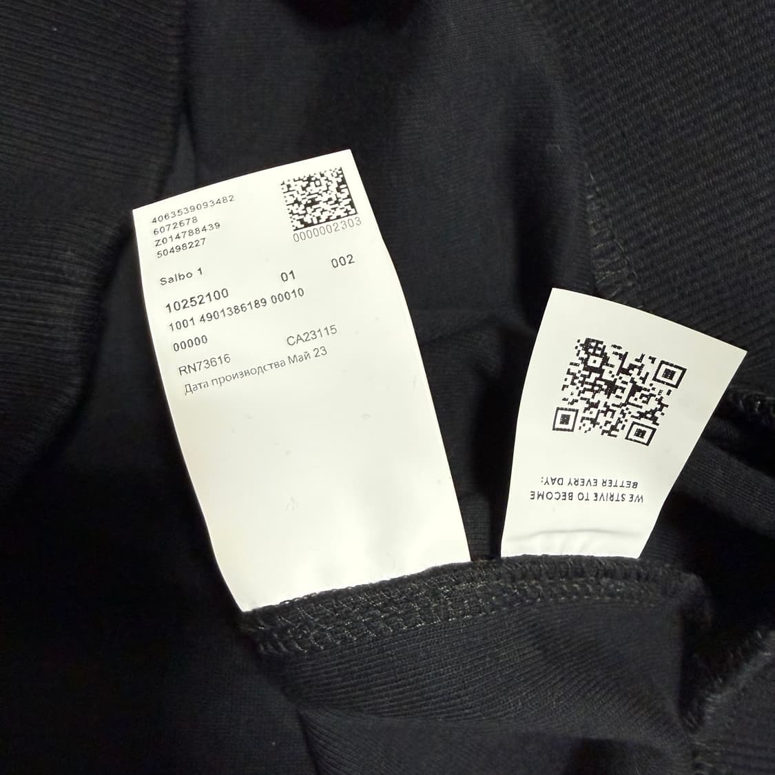 [L] 보스 블랙 프린팅 맨투맨 상품이미지4