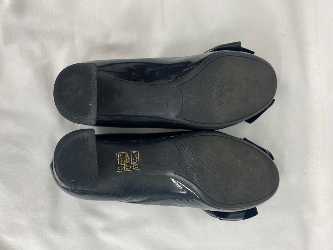 PRADA 프라다 페이던트 리본 펌프스 플랫 구두 36 상품이미지7