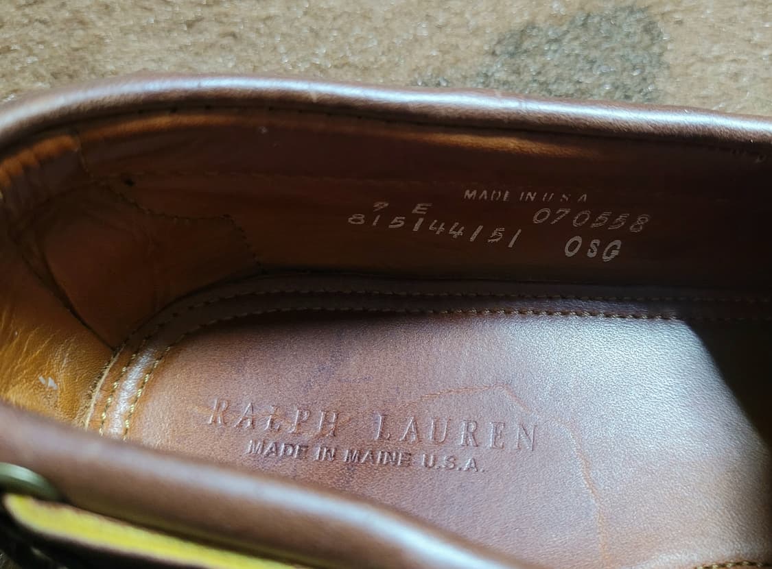 폴로 랄프로렌 남성용 스웨이드 보트슈즈(9E/Made in USA) 상품이미지10