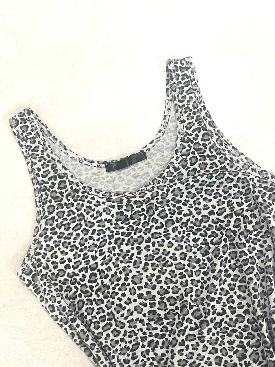 그레이 호피 오프숄더 2pc 상품이미지5