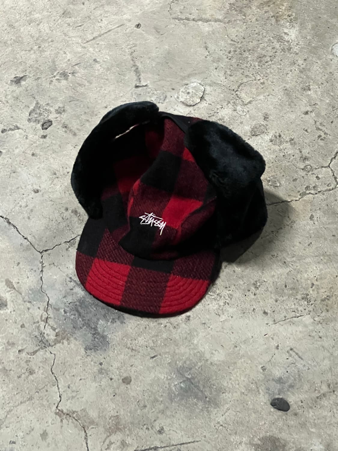 90‘s Stussy 귀도리 헌팅캡 상품이미지2