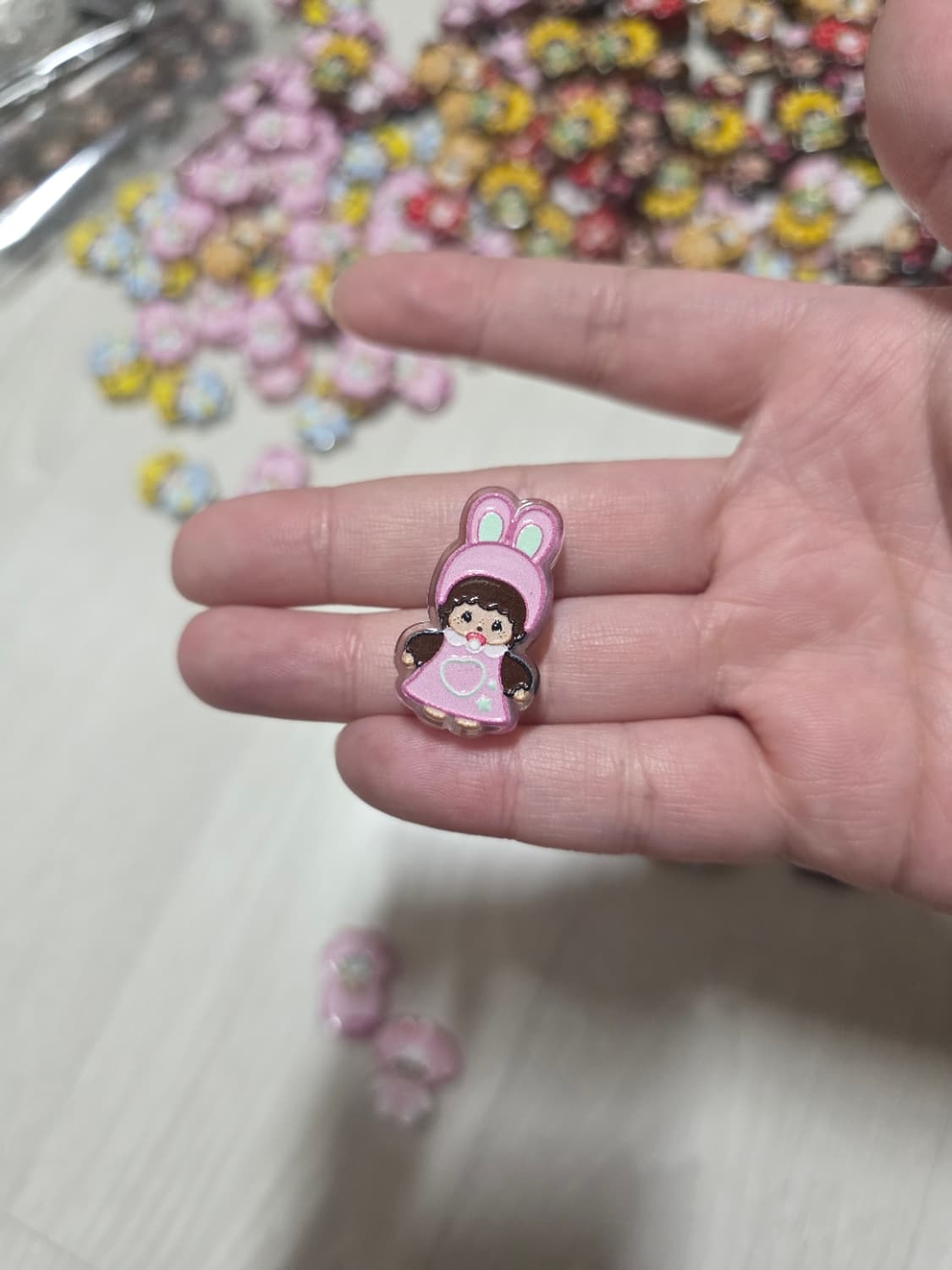 볼펜꾸미기,키링만들기 몬치치 파츠 8종 상품이미지4