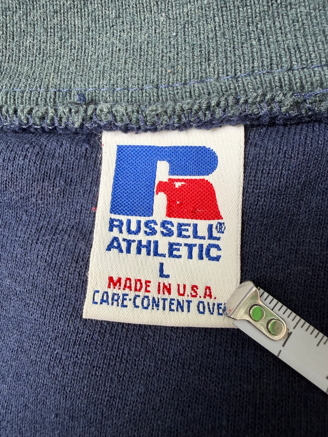90s Russell Quarter Zip Sweatshirt (navy 상품이미지3