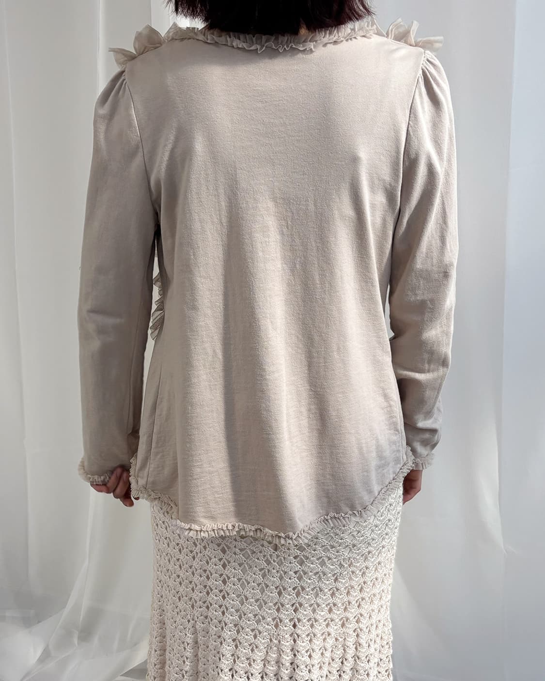 dew frill romantic designed cardigan 상품이미지9