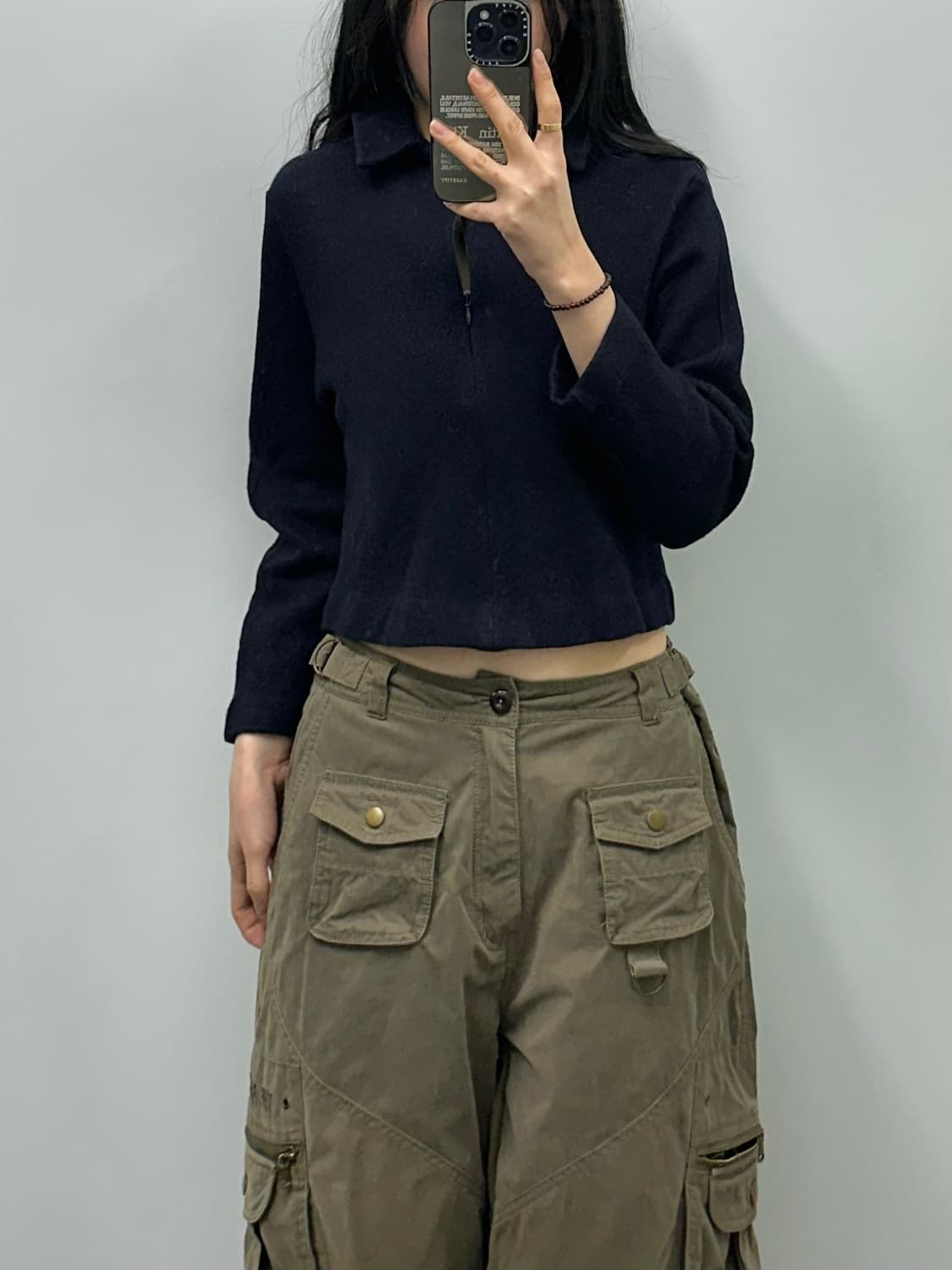 Cos 코스 네이비 니트 집업 상품이미지1