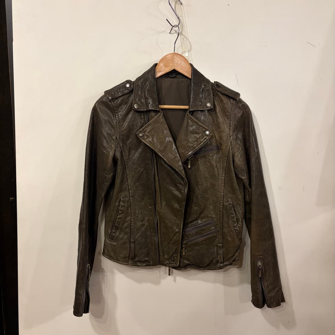 이태리 램스킨 라이더자켓 상품이미지4