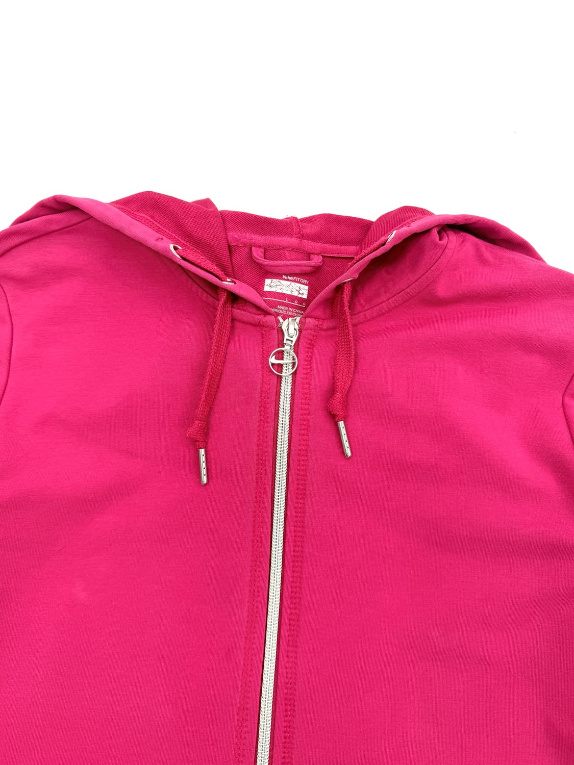 빈티지 나이키 핫핑크 로고 후드 집업 상품이미지3