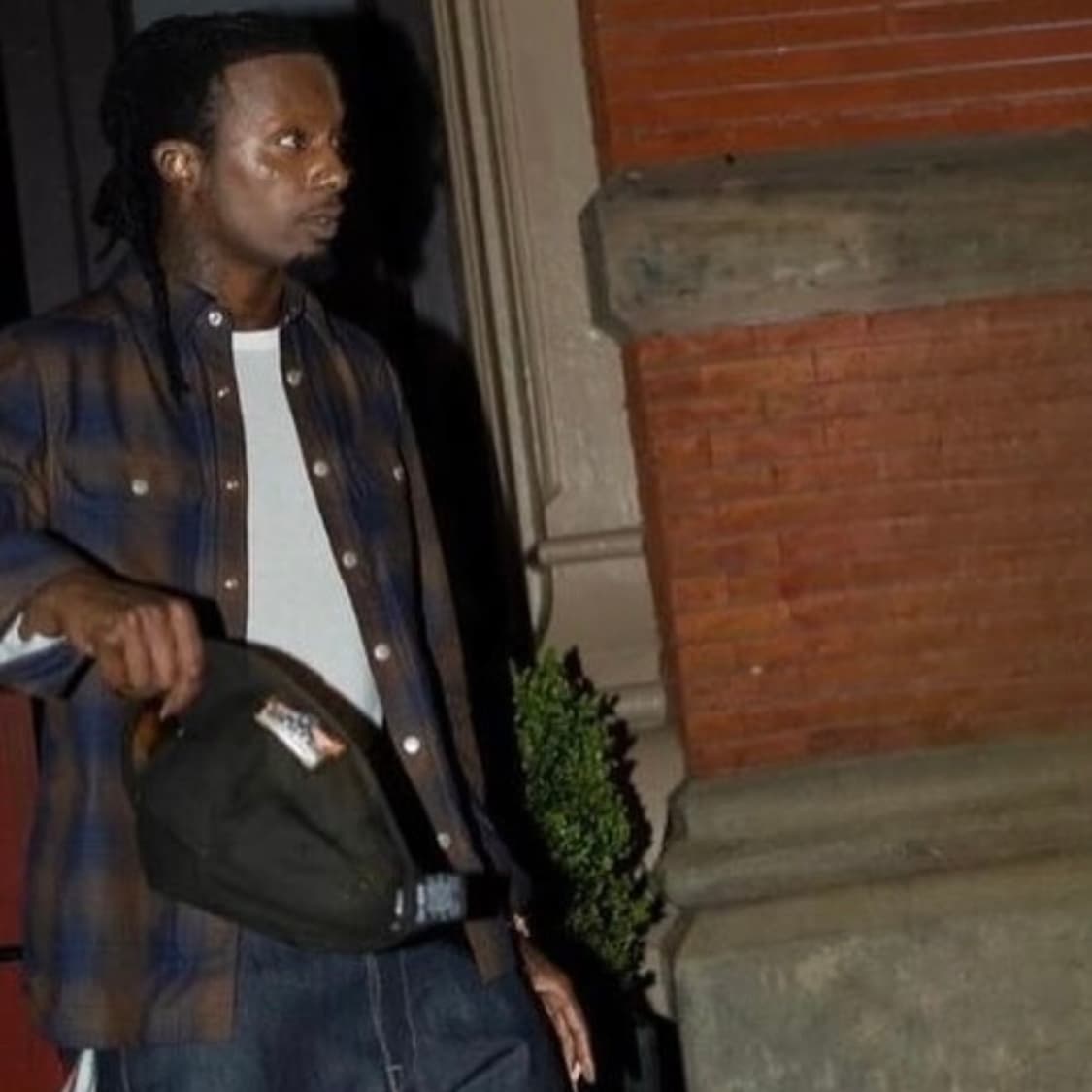 [L] 릭오웬스 다크쉐도우 인디고 브라운 체크셔츠 상품이미지4