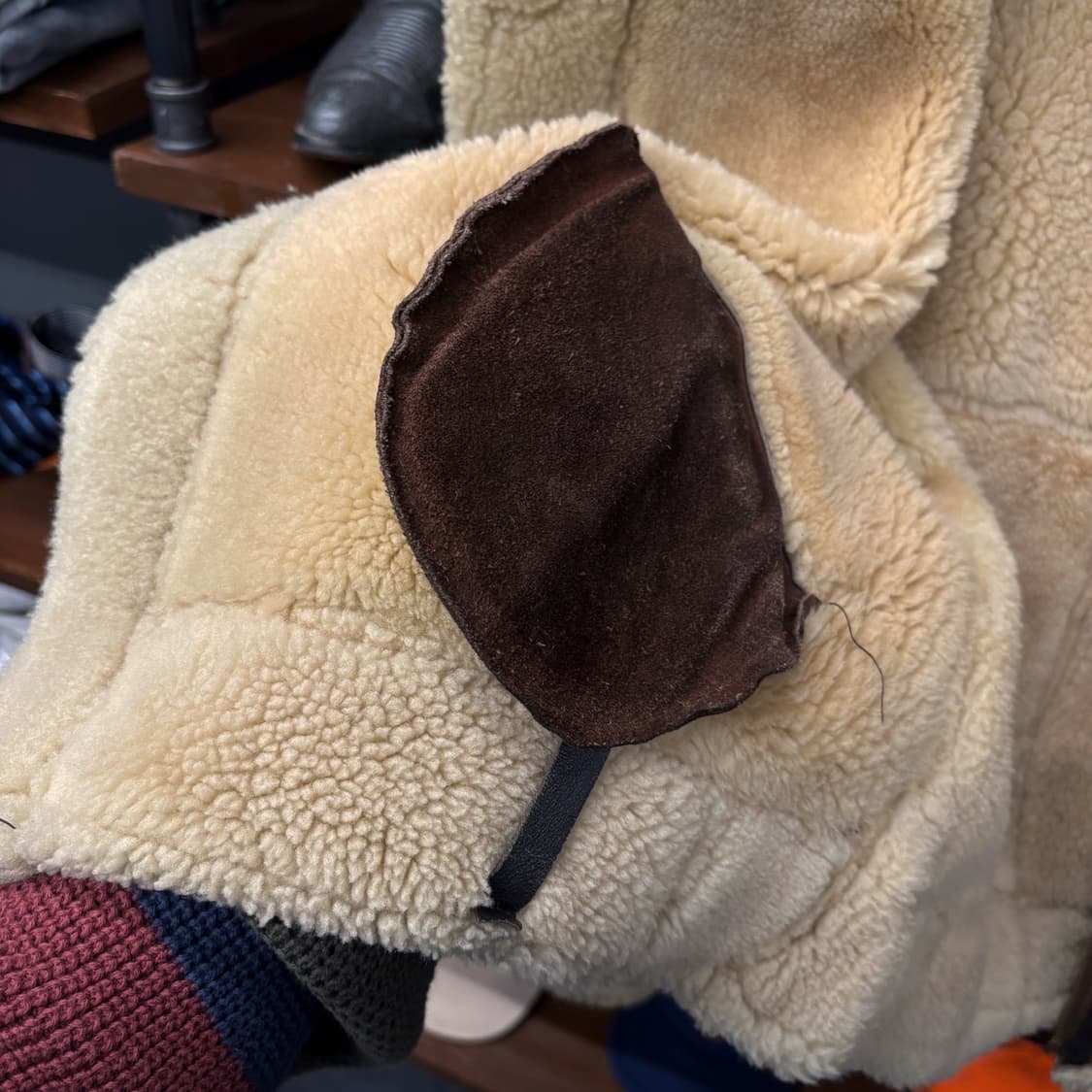 90s 아비렉스 미국생산 B-3 리얼레더 무스탕 플라이트 자켓 N486 상품이미지6