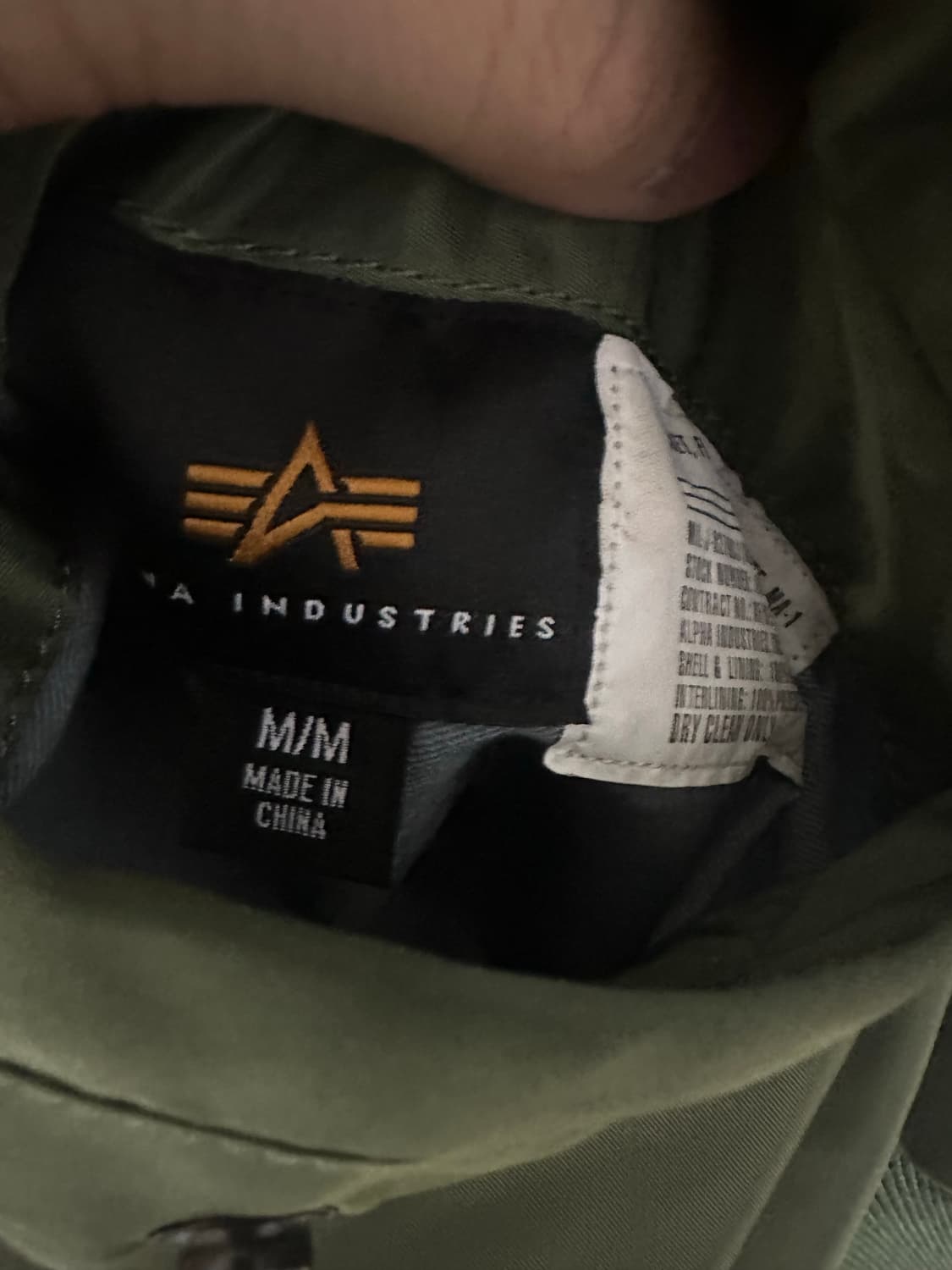 알파인더스트리 ma-1 블러드칫 상품이미지3