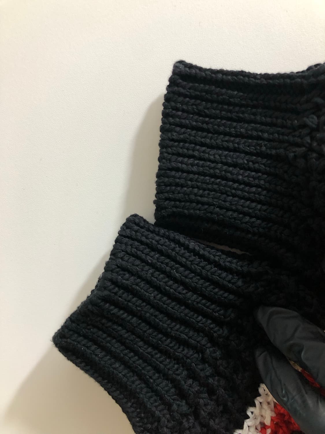 [L] 카브엠트 루즈 와플 니트 레드 상품이미지4