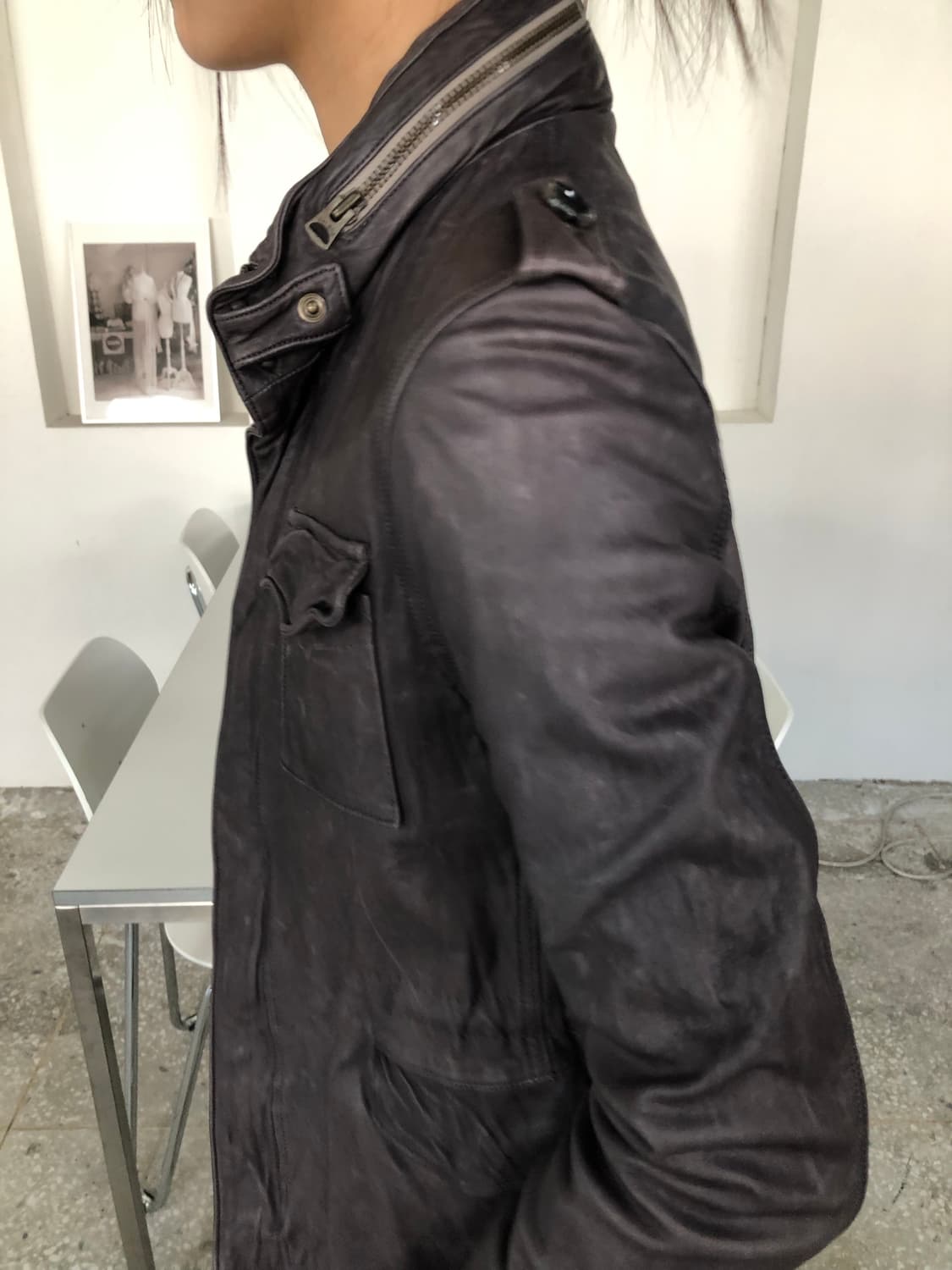 Sisii 시시 M-65 레더 필드 자켓 상품이미지2