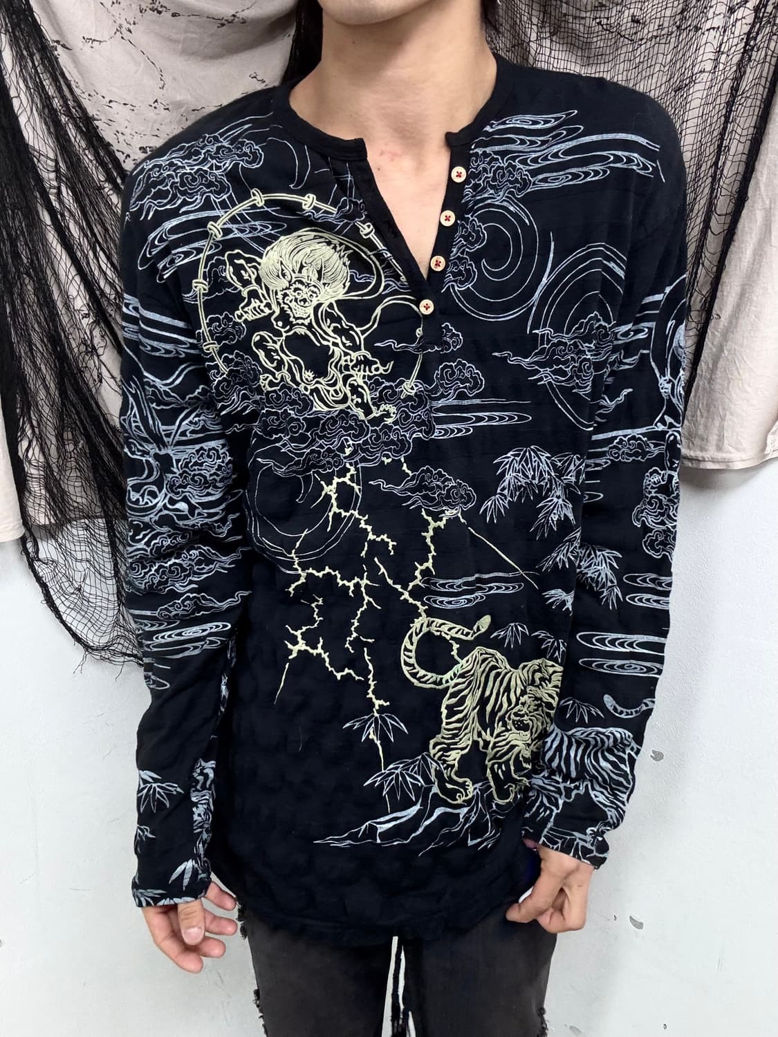 Oriental Full Print Black Sleeve 상품이미지6