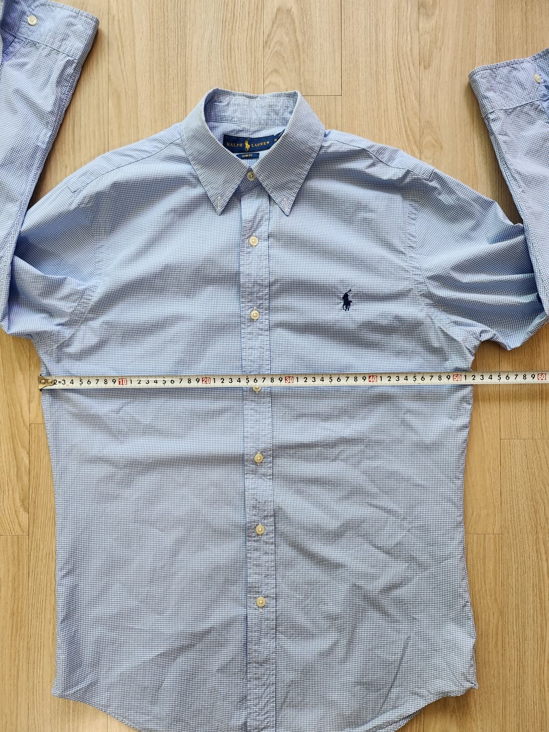 폴로랄프로렌 포플린체크셔츠 (M 상품이미지5