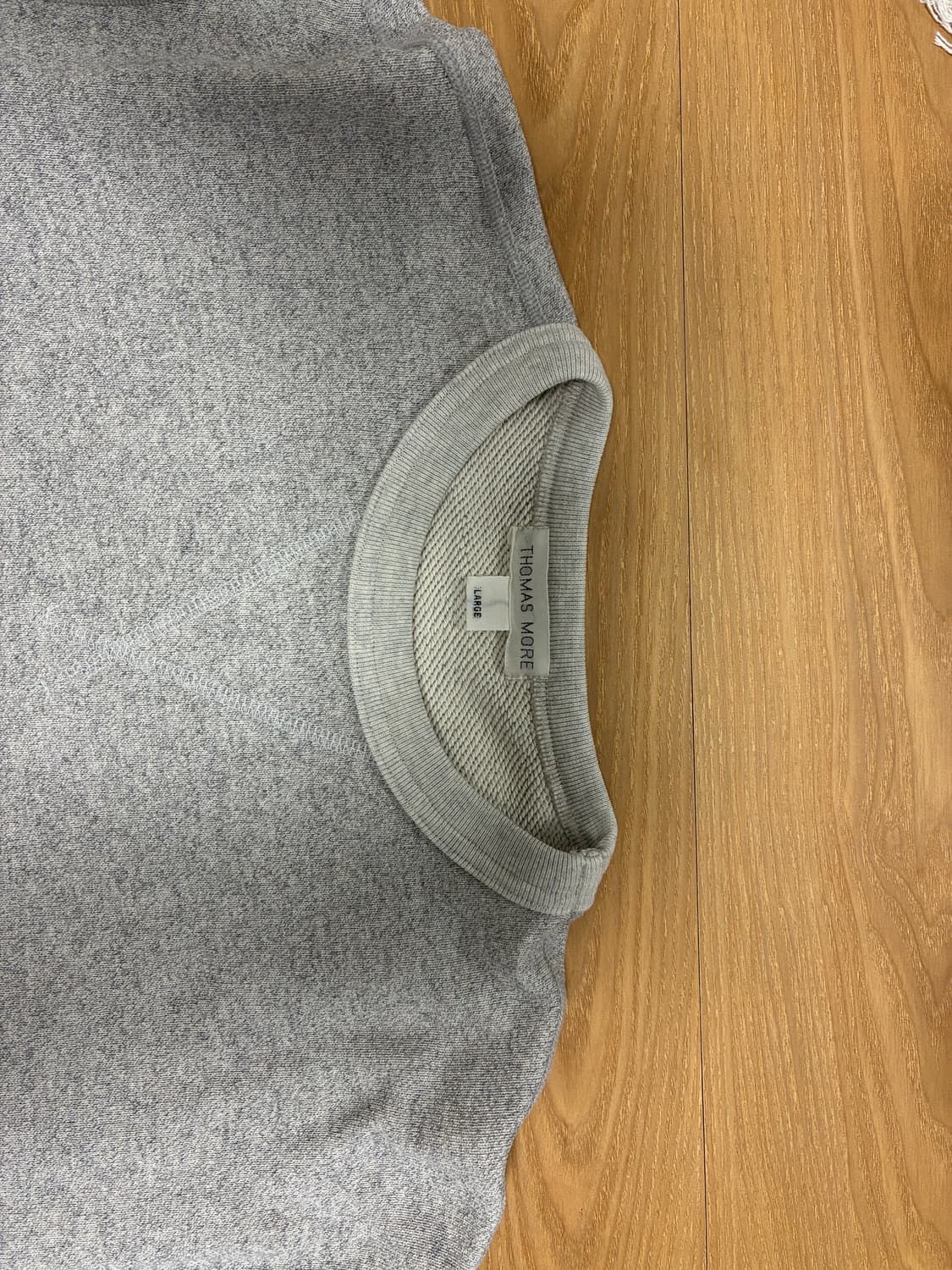 토마스모어 그레이 스웻 셔츠 새제품 L 맨투맨 상품이미지3