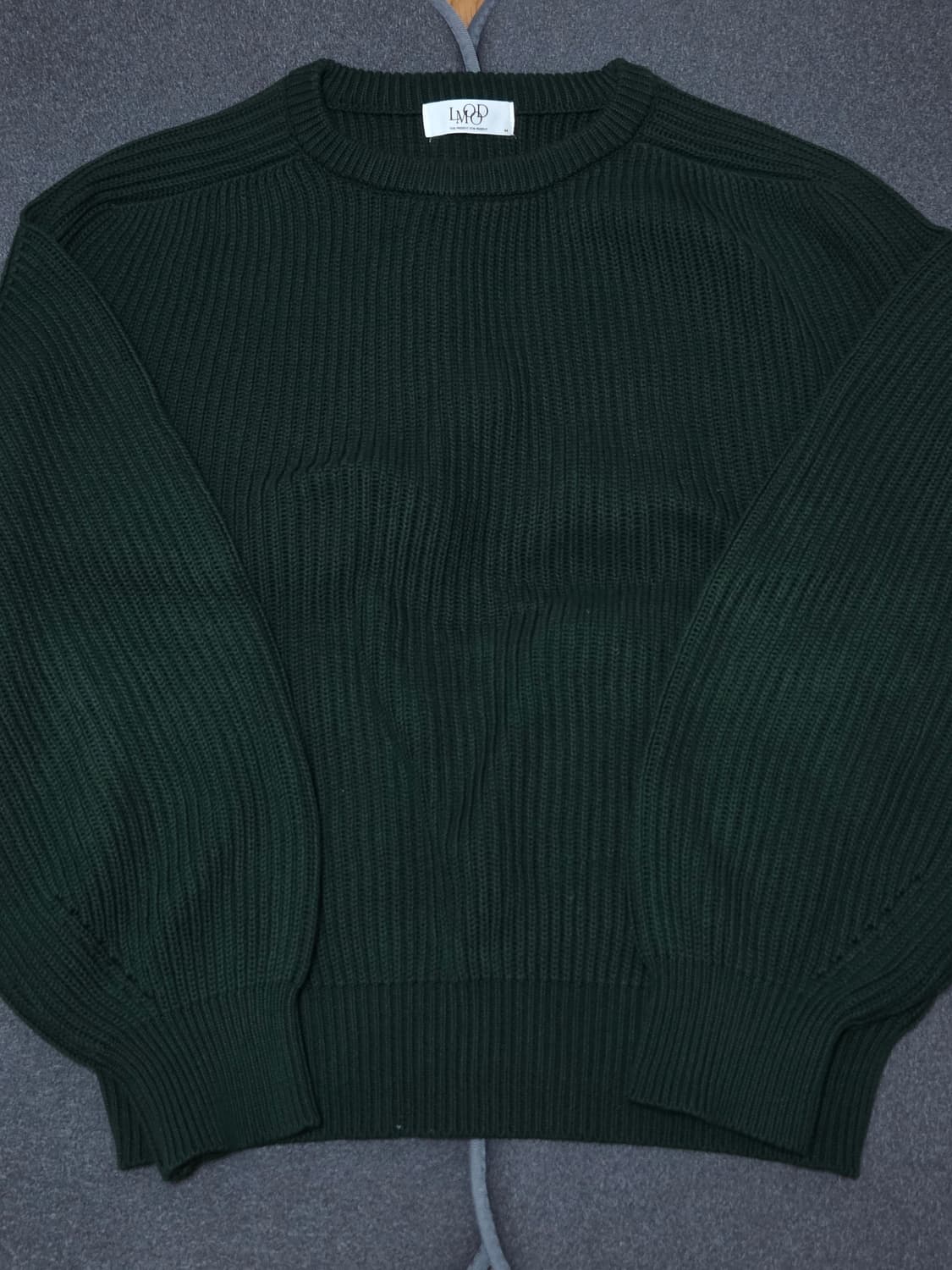 엘무드 딥그린 니트 44사이즈 상품이미지2