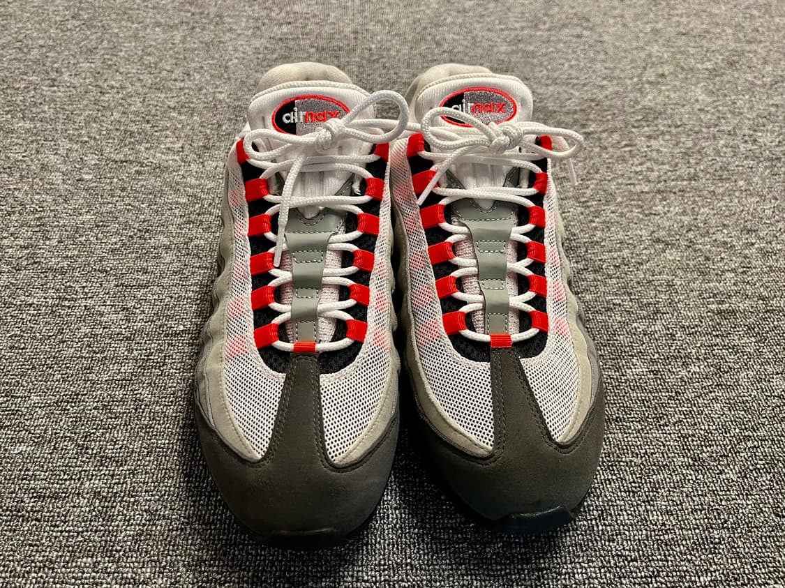 [280] 나이키 에어맥스95 미디움 애쉬 앤 솔라 레드  상품이미지2