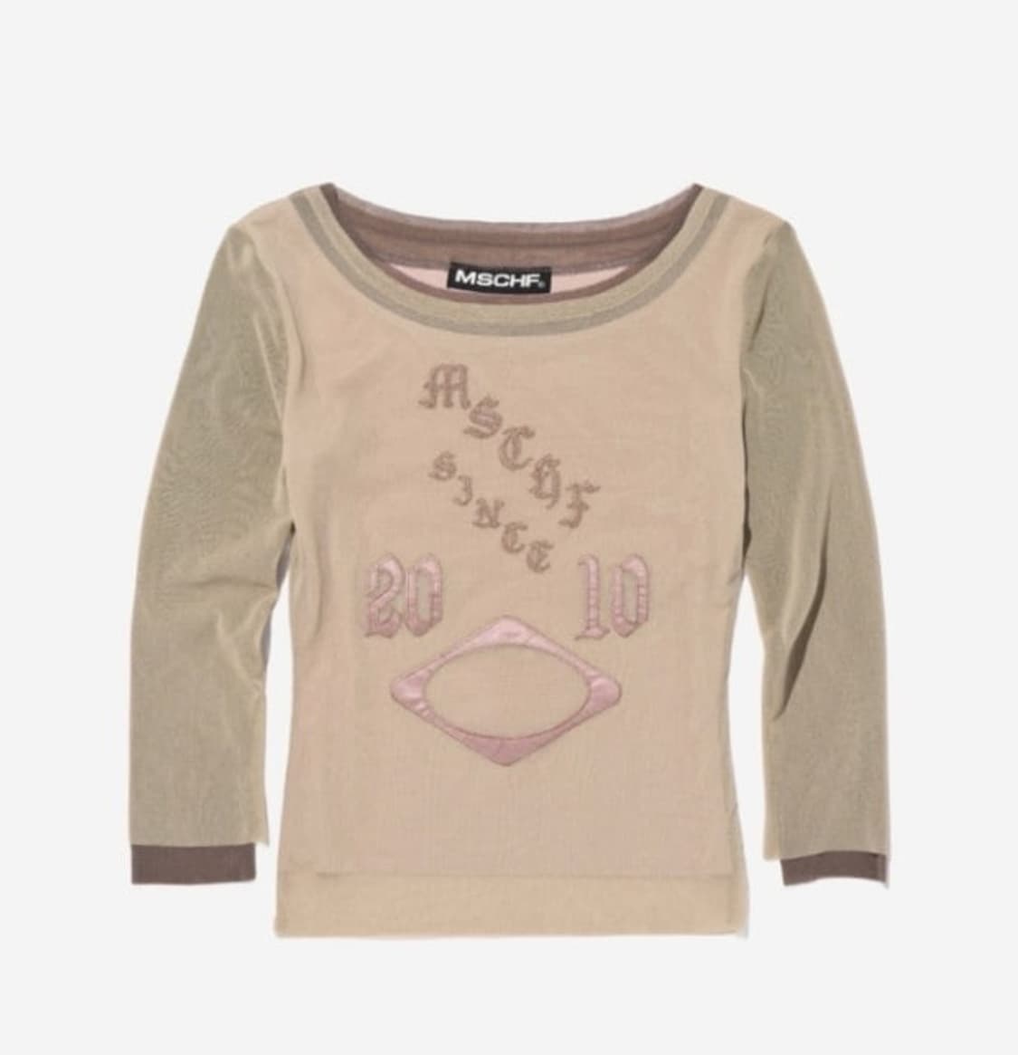 미스치프 매쉬 탑 BOAT NECK MESH TOP 상품이미지1