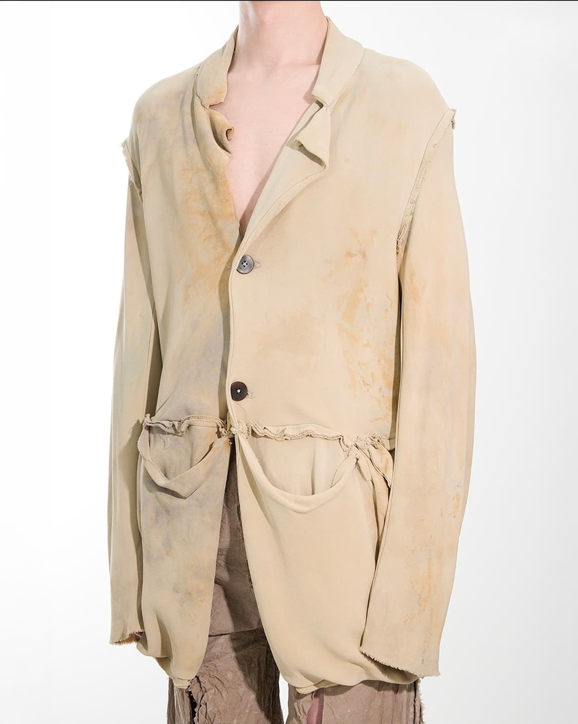 PAOLO CARZANA 실크 린넨 자켓 상품이미지2