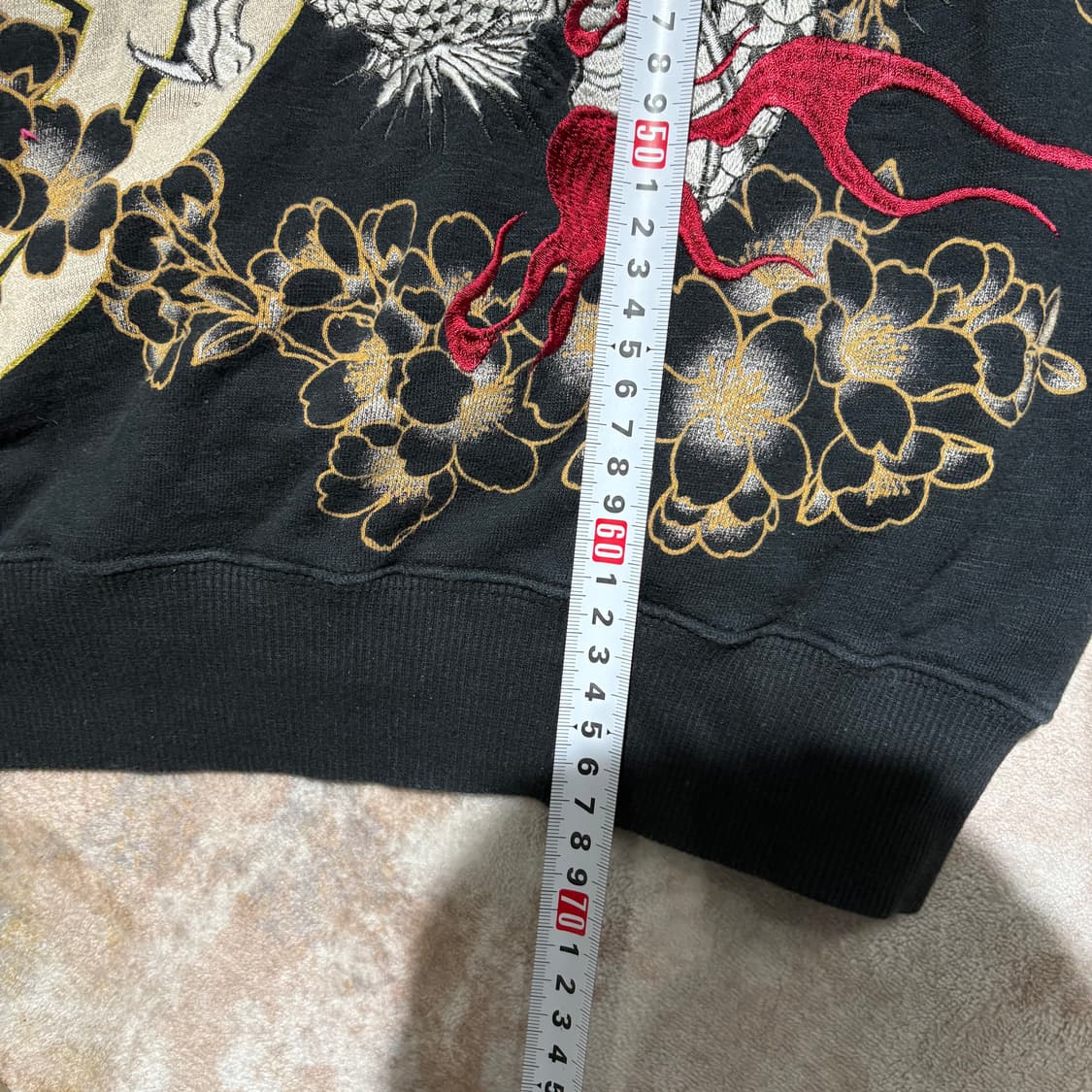 카라쿠리 타마시 빈티지 용자수 후드집업 상품이미지7