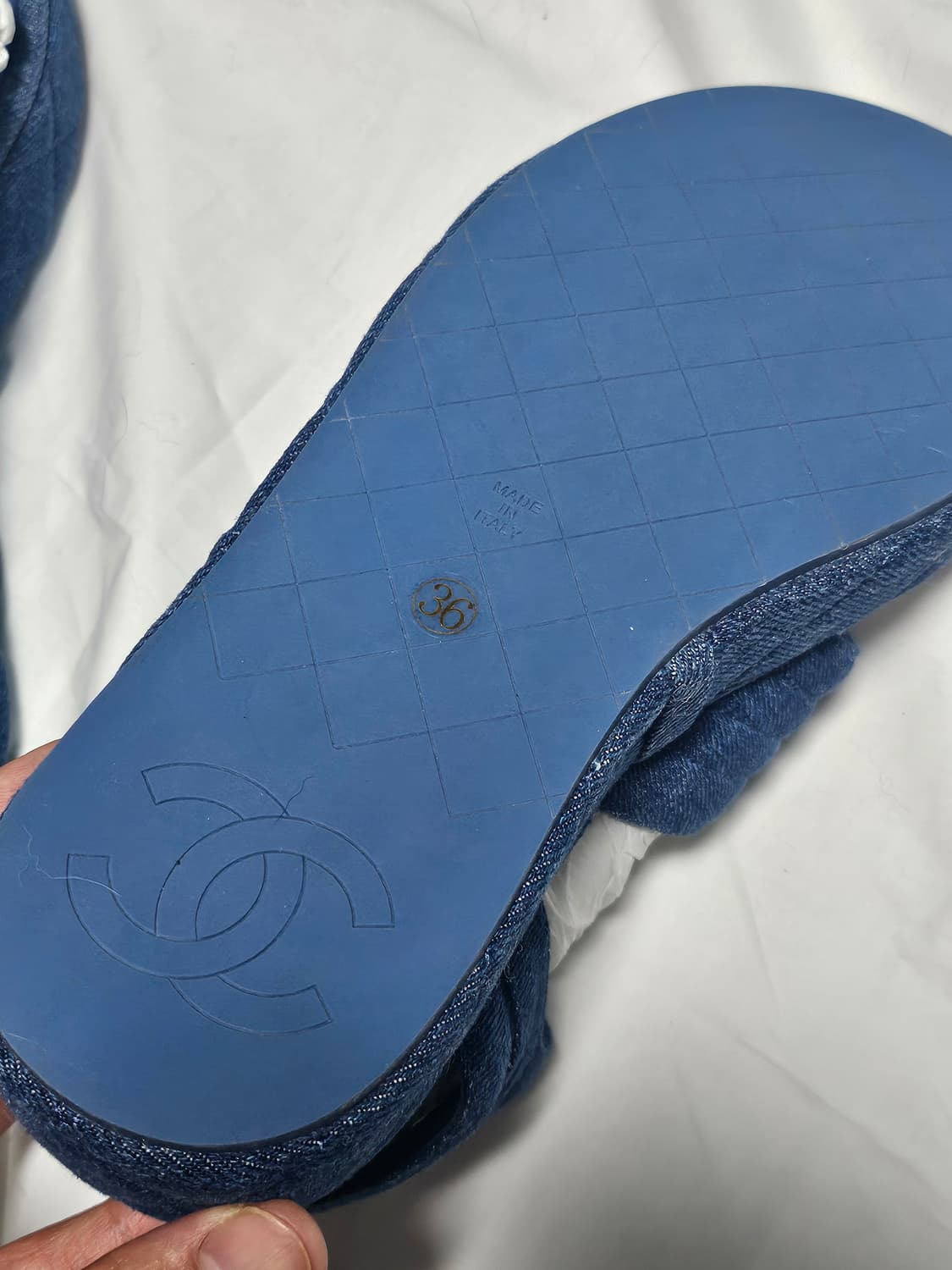 샤넬 S/S 데님 CC 샌들 상품이미지7