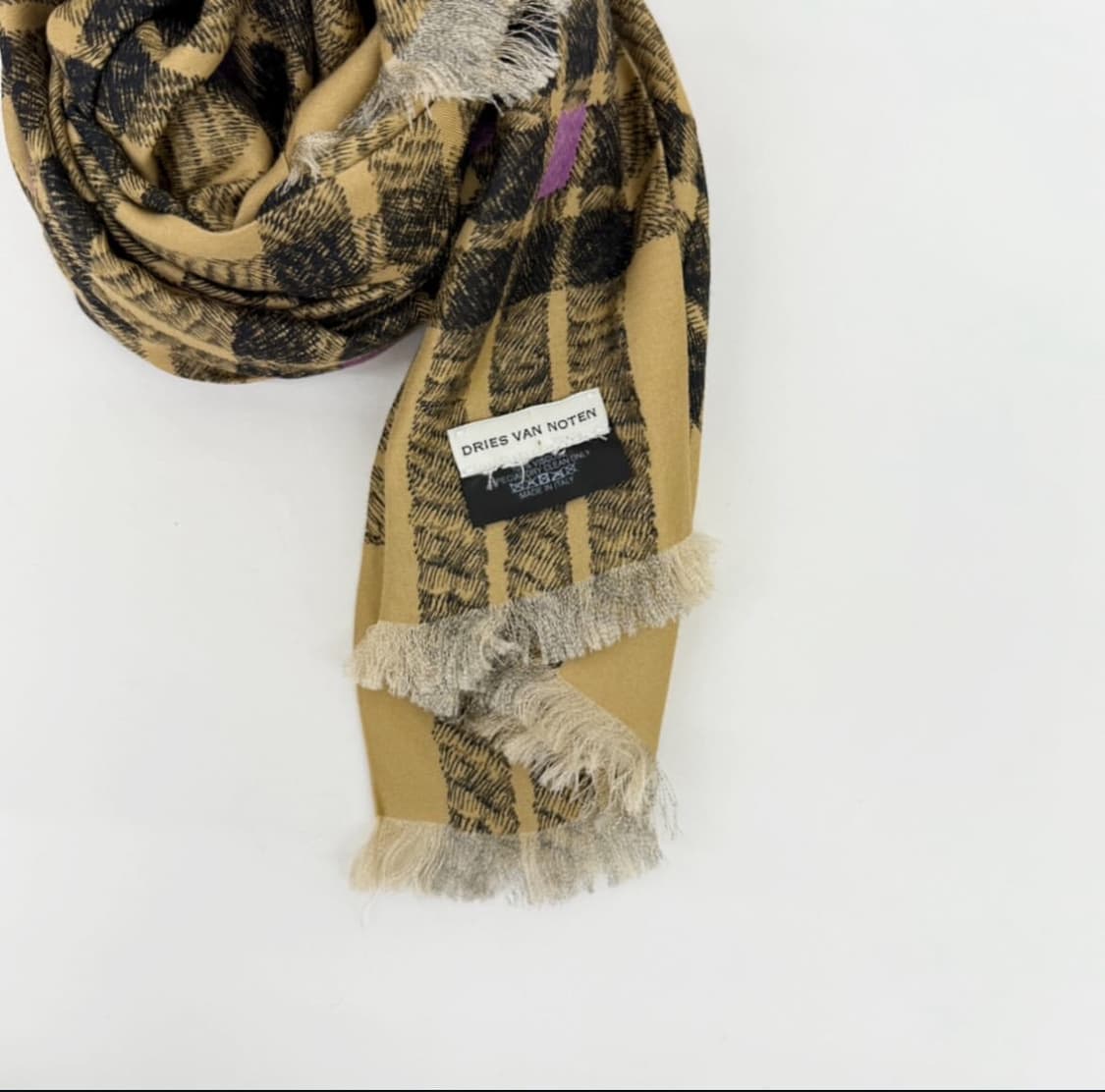 드리스 반 노튼 패턴 머플러 상품이미지5