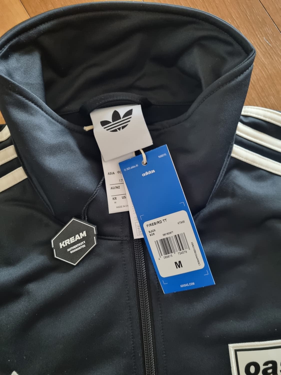 아디다스 오아시스 트랙탑 블랙 KR M사이즈 새상품 상품이미지2