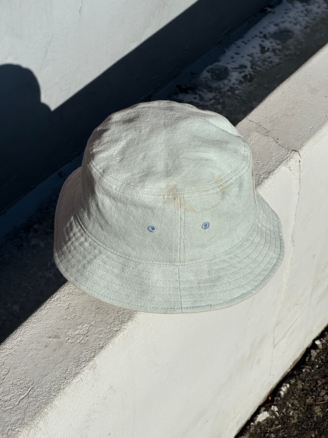 [L] 리바이스 연청 워싱 버킷햇 모자 상품이미지3