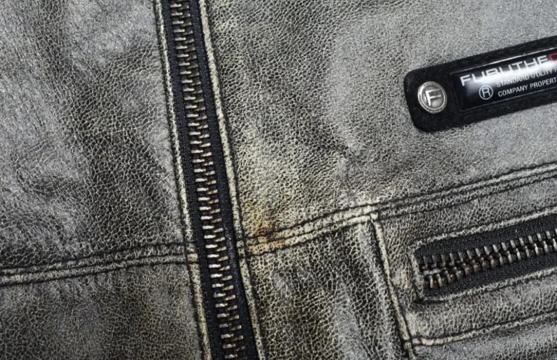 수입 빈티지 90s 올드스쿨 FUBU 후부 레이싱 자켓 라이더 양가죽 상품이미지2