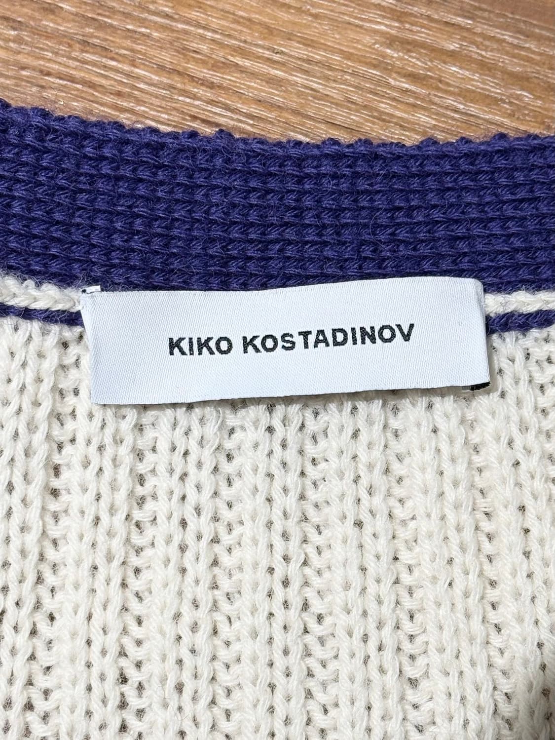 키코 코스타디노브 아이보리 퍼플 아이블리쉬 가디건 상품이미지7