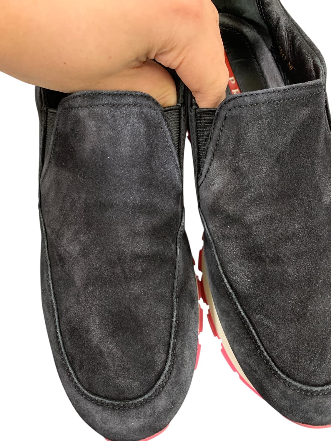 프라다 스포츠 테크 플랫 스니커즈 블랙 38(240) 상품이미지7