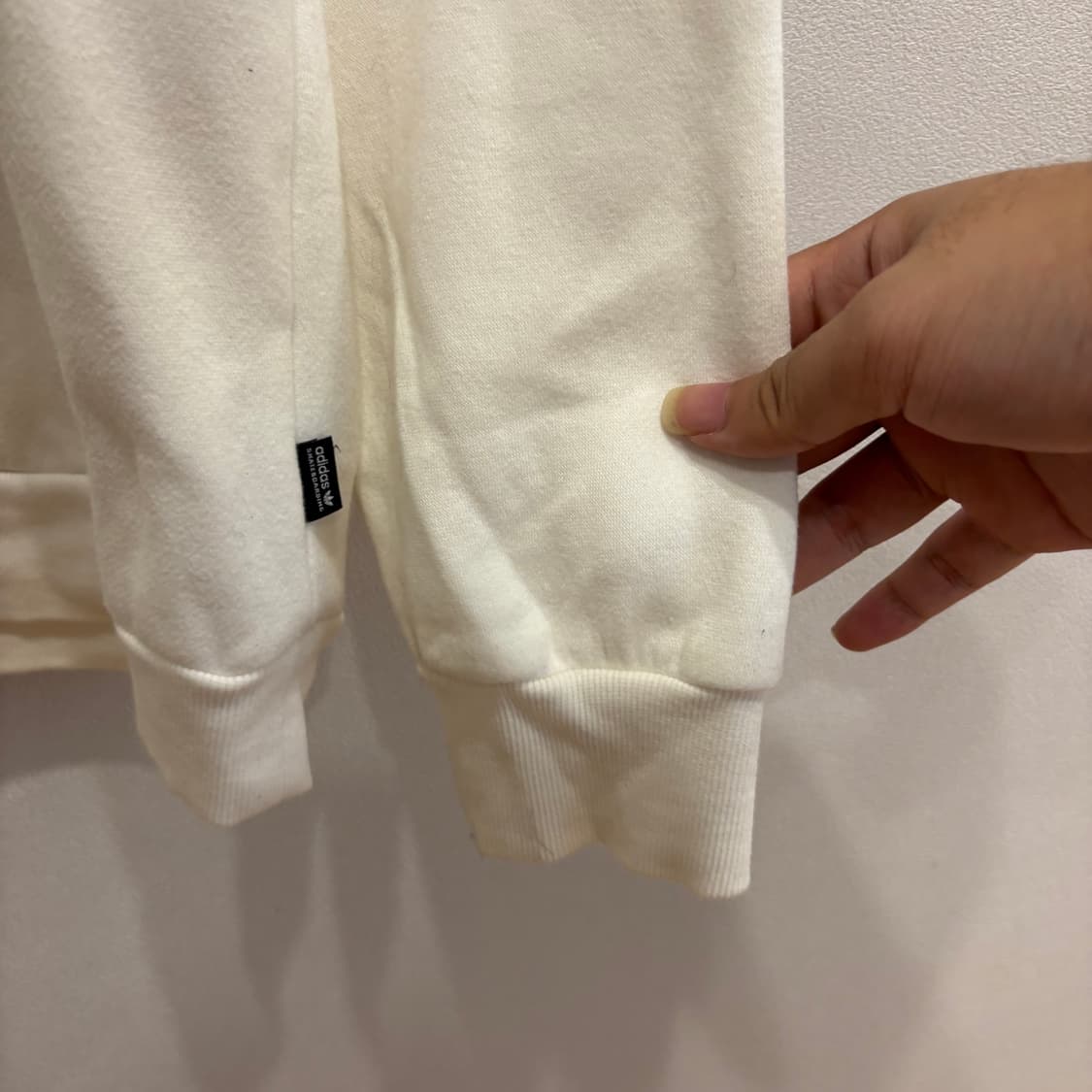 아디다스 후드티 XL 아이보리 상품이미지3