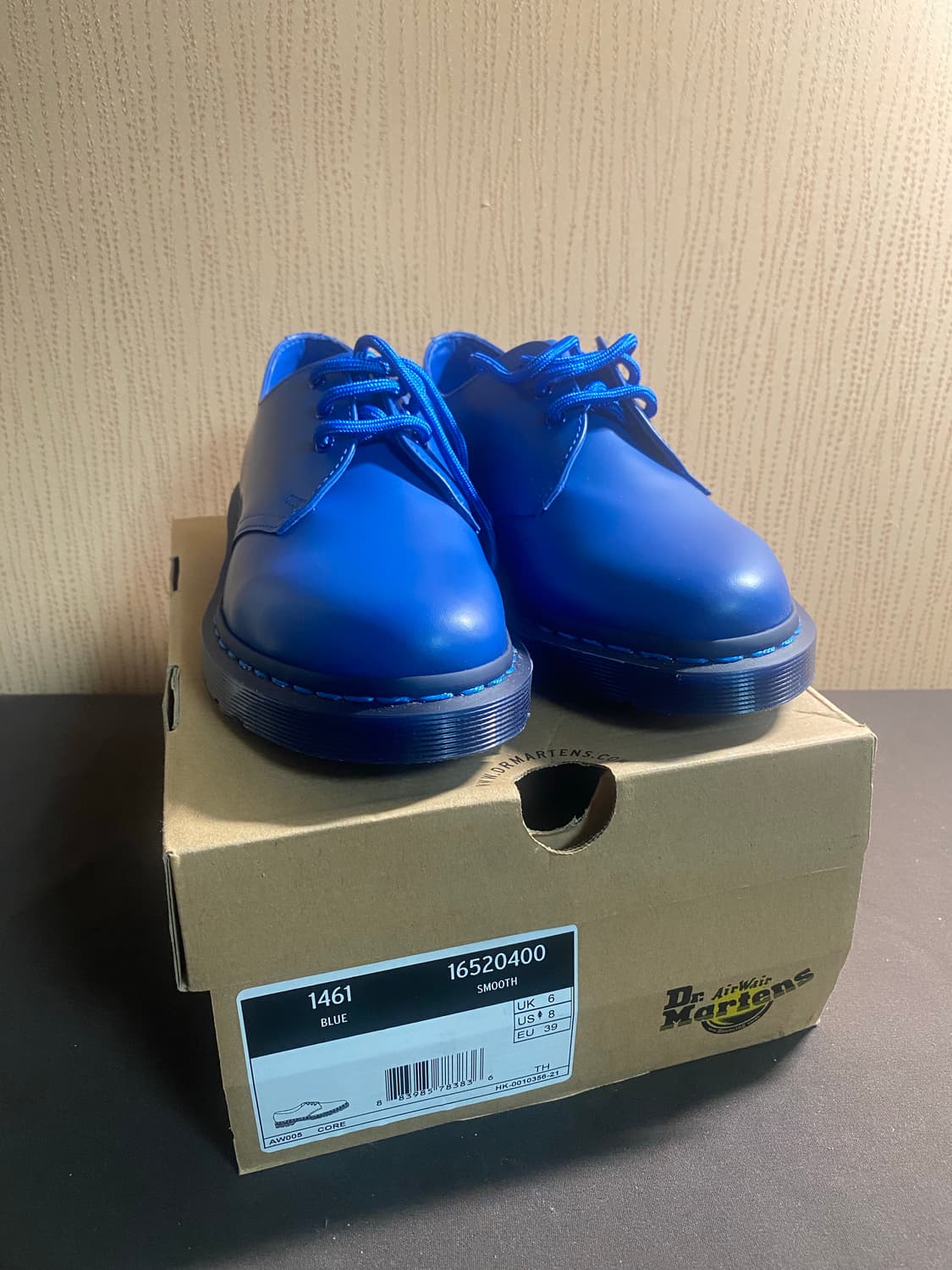 닥터마틴 1461 스무스 블루 3홀 UK6 상품이미지2