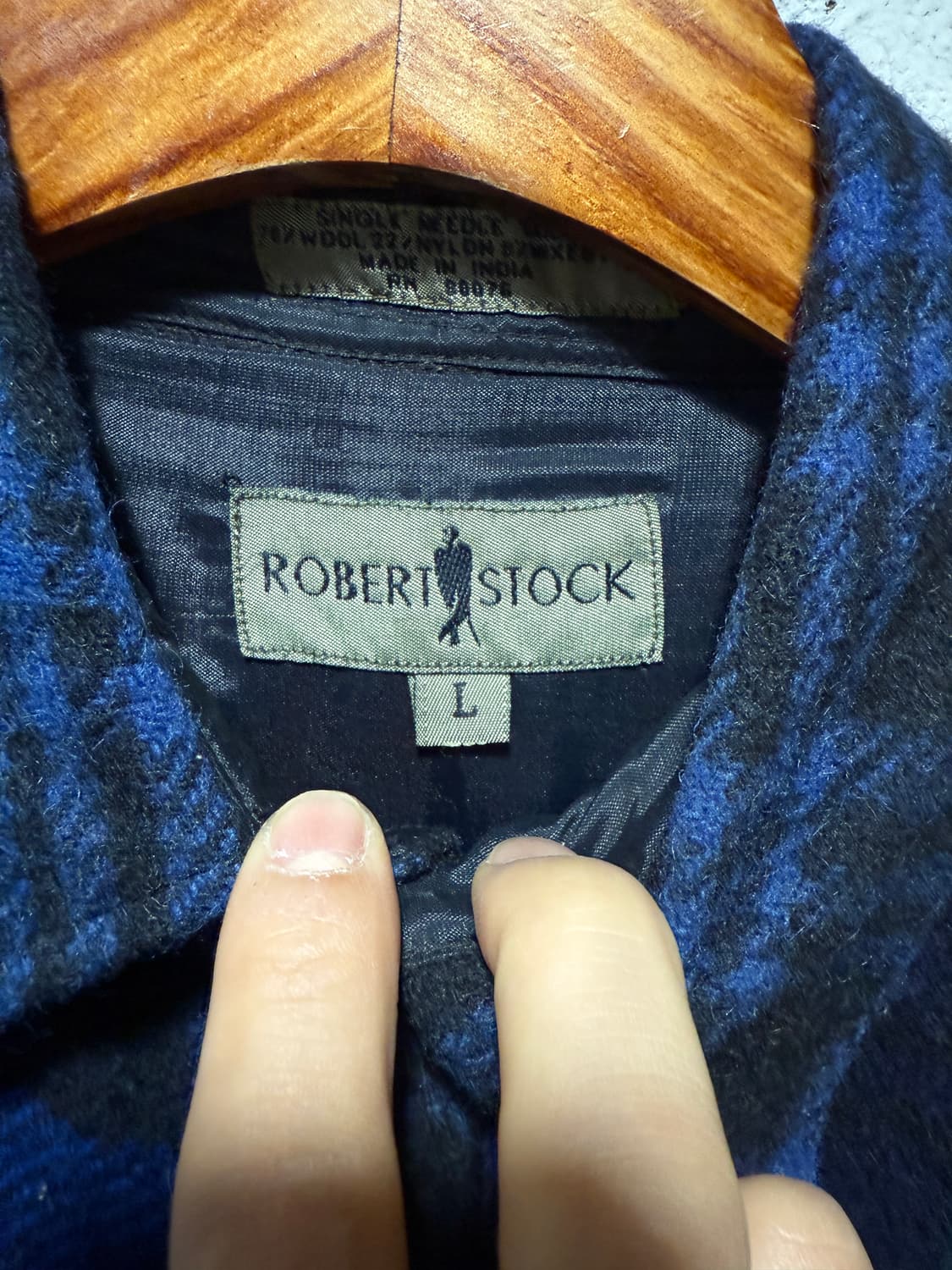 로버트스탁 Robert Stock 버팔로 울 타탄 셔츠 자켓 상품이미지3