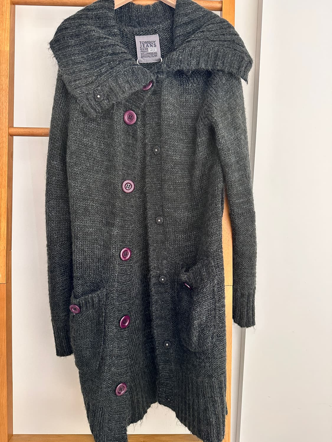 톰보이 진 니트 롱 가디건 상품이미지1