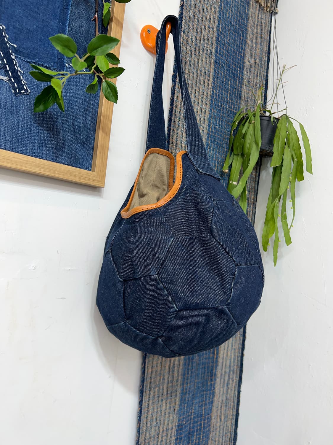 ANVAI  Patchwork Denim Ball Bag 상품이미지3