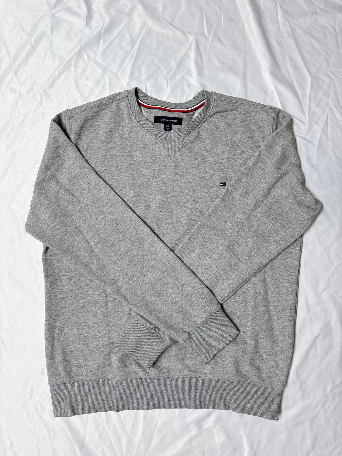 타미힐피거 그레이 테리 맨투맨 (L)  상품이미지1