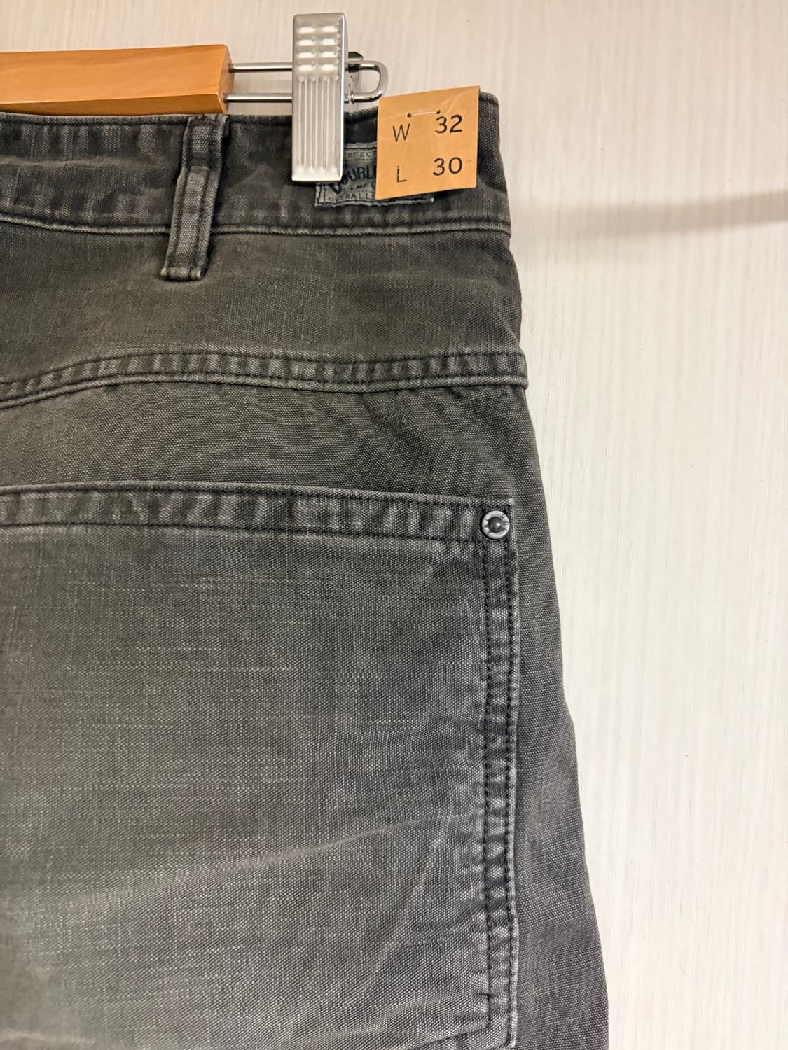 RRL 더블알엘 엔지니어핏 캔버스 카펜터 팬츠 블랙 32/30 상품이미지5